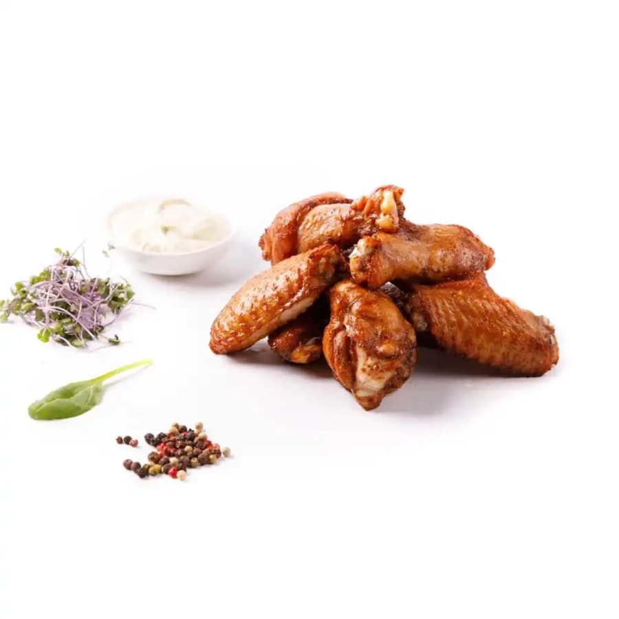 Chicken wings with garlic sauce