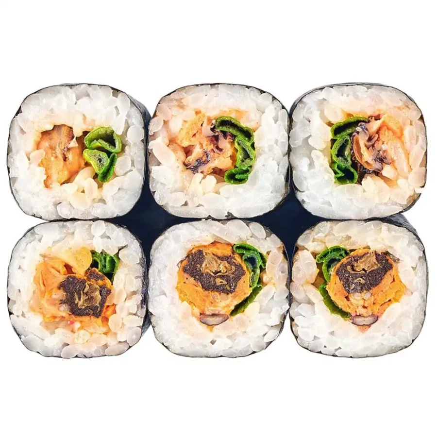 Spice roll with mussels