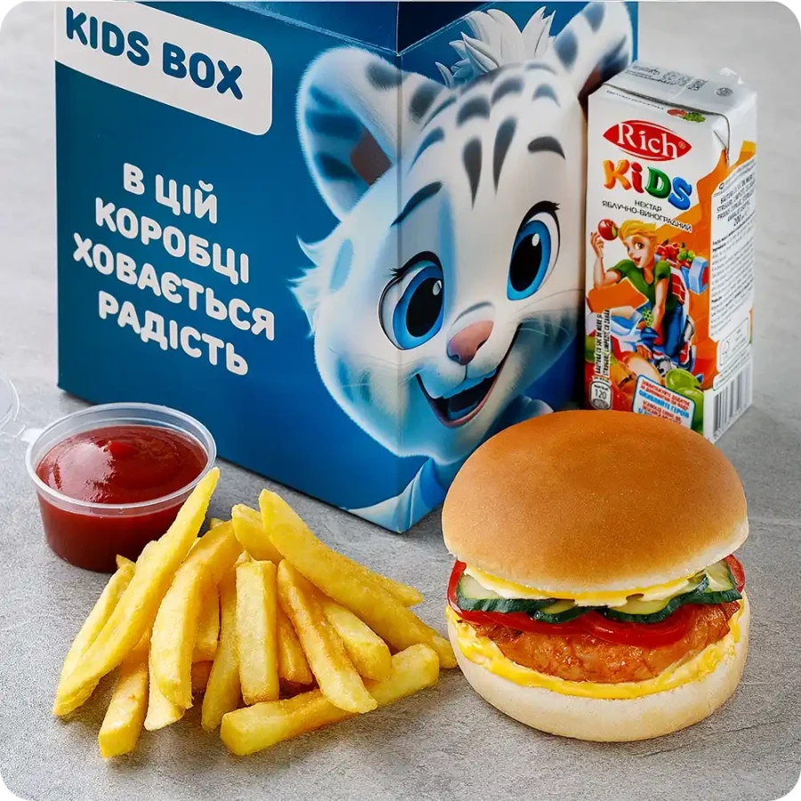 Kids Box with burger