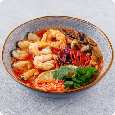 Tom Yam with seafood