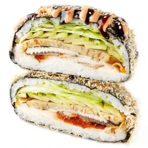 Sushi-burger with eel