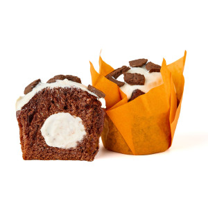 Muffin with cream filling