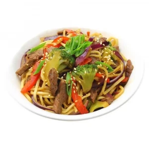 Egg noodles with beef