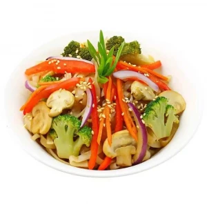 Buckwheat noodles with vegetables 