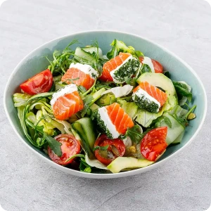 Salmon and cream cheese salad