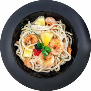 Pasta with shrimp