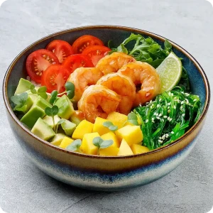 Poke with shrimp