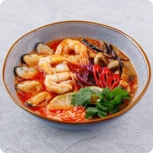 Tom Yam with seafood